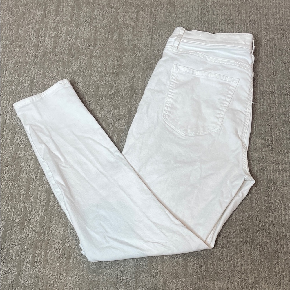 LOFT Women's Cream Skinny Jeans